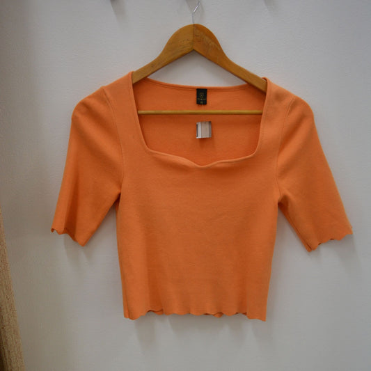 Crop top naranja