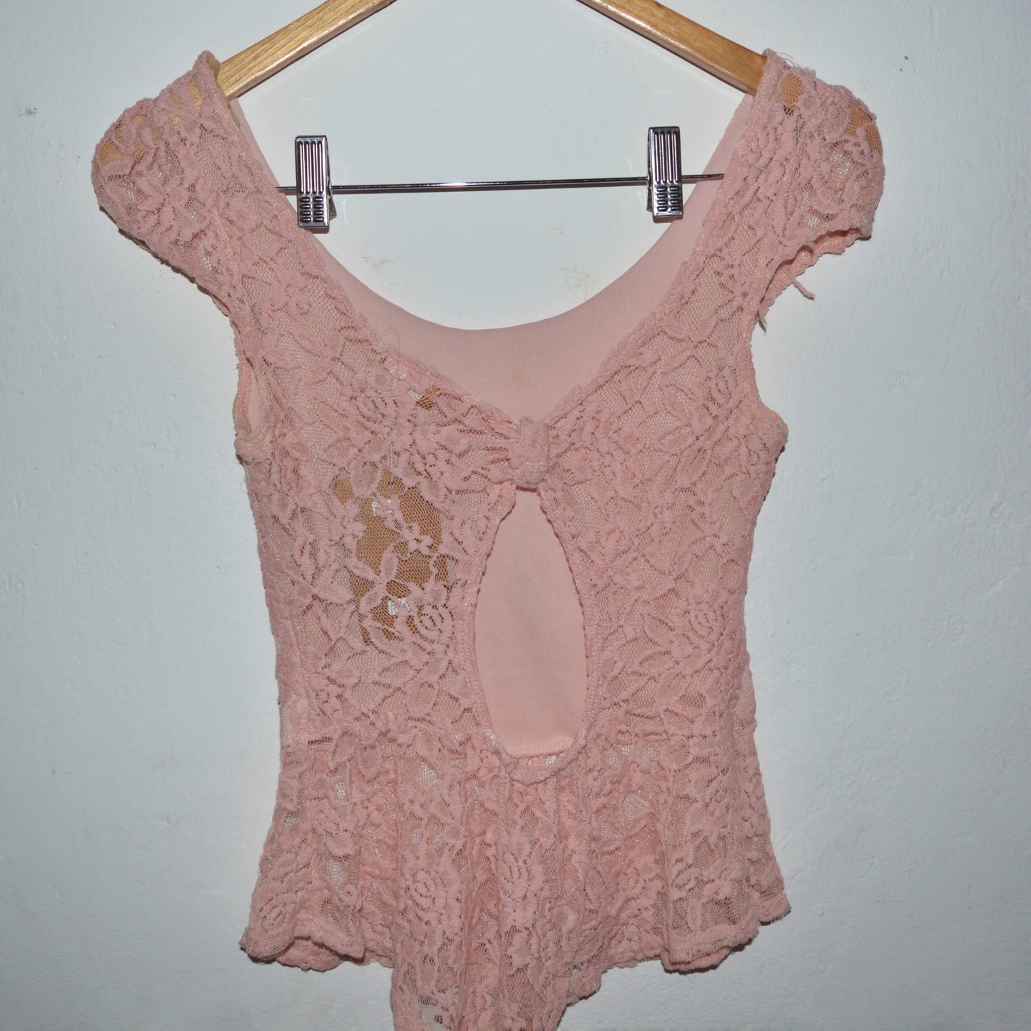 Blusa rosa de encaje talle S/M